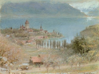 Spiez, Thunersee von Albert Goodwin